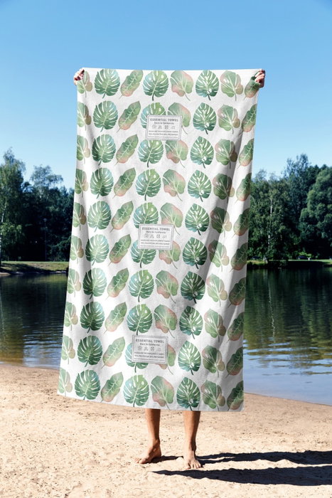 Mijölnir Toalla de Playa Jungle 70 Multicolor 70 x 130 cm, 70% Poliéster / 30% Poliamida Tejido Microfilamento